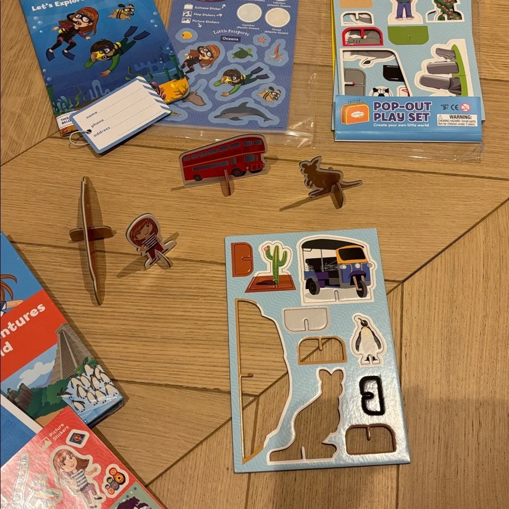 Little Passports Early Explorers Premium HUGE Bundle Suitcase Books Ages 3-5